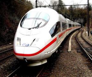 Puzzle Ένα τρένο ή τρένο υψηλής ταχύτητας επιβατηγά